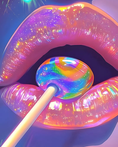 Verführerischer Lollipop Diamond Painting