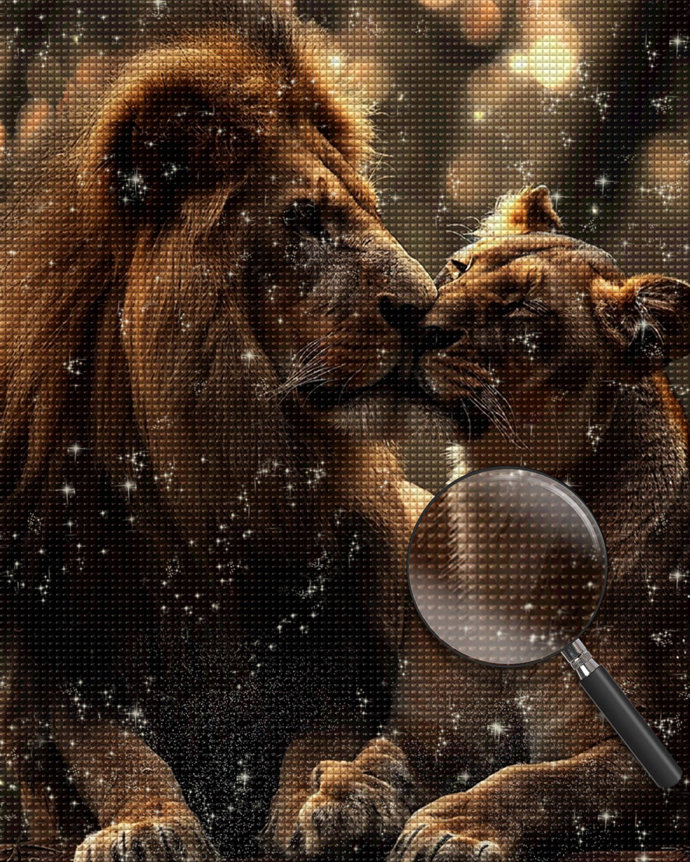 Verliebte Löwen Diamond Painting