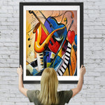 Verschiedene abstrakte Musikinstrumente Diamond Painting