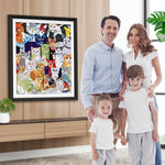 Verschiedene Cartoonkatzen Diamond Painting