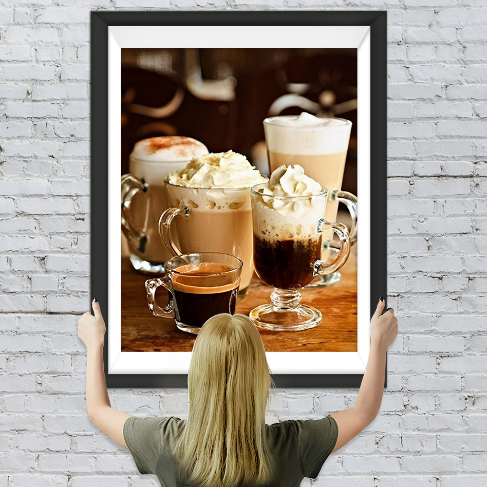Verschiedene Kaffee Diamond Painting