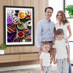 Verschiedene Würzmittel und Gewürze Diamond Painting