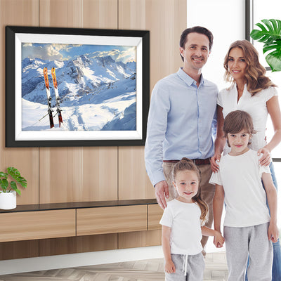 Verschneiter Berg Diamond Painting