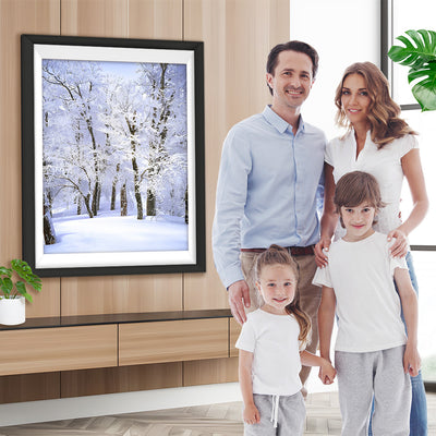 Verschneiter Wald Diamond Painting