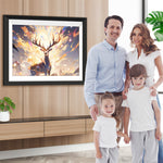 Verträumt leuchtender Hirsch Diamond Painting