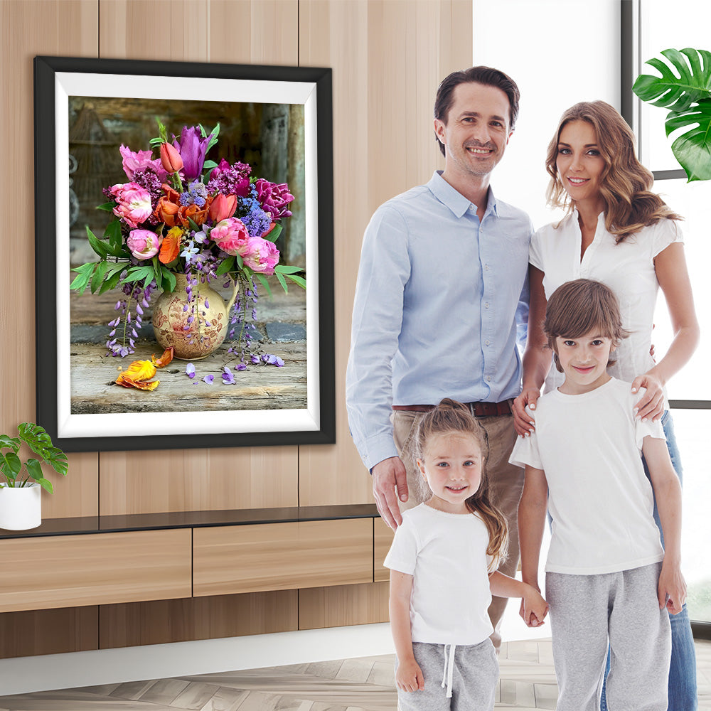Vintage Tulpenstrauß Diamond Painting