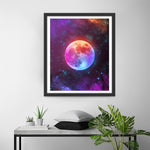 Violetter Vollmond Diamond Painting