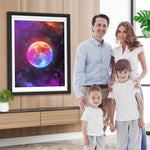 Violetter Vollmond Diamond Painting