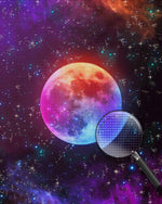 Violetter Vollmond Diamond Painting