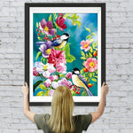 Vögel Blumen Diamond Painting