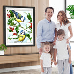 Vögel und Beeren Diamond Painting