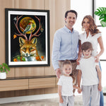 Vogel auf dem Fuchs Diamond Painting