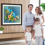 Vogel Schmetterling Blumen Diamond Painting