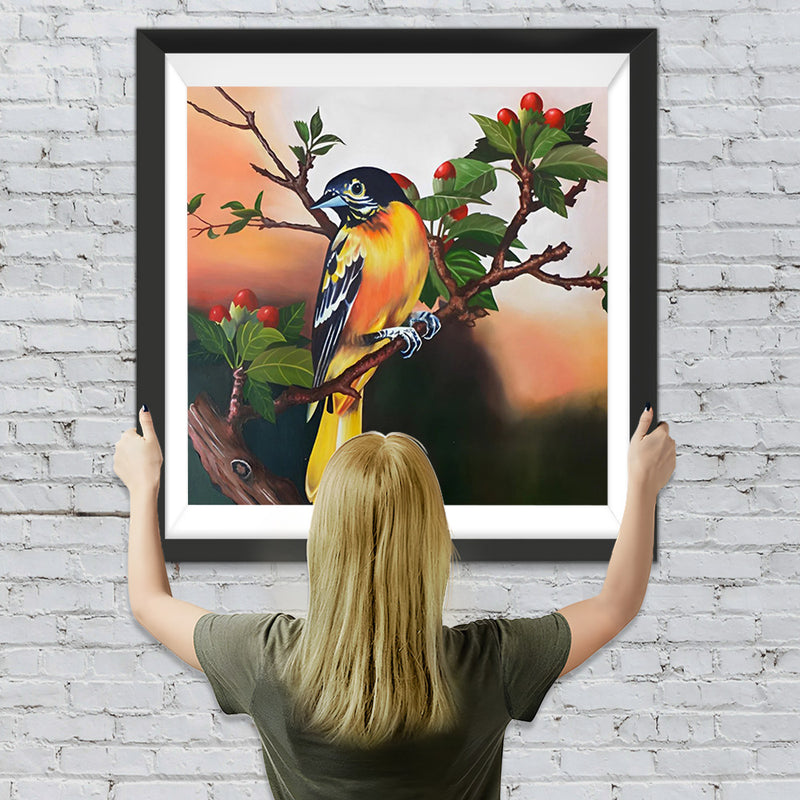 Vogel und Beeren Diamond Painting