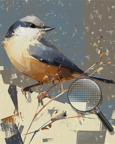 Vogel und Sonnenschein Diamond Painting