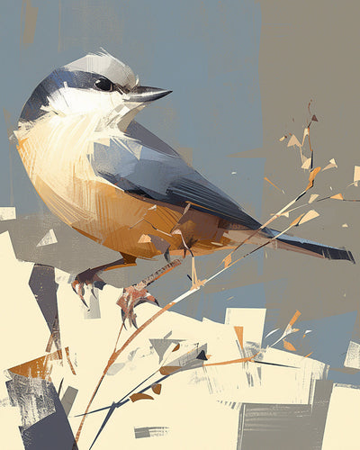 Vogel und Sonnenschein Diamond Painting