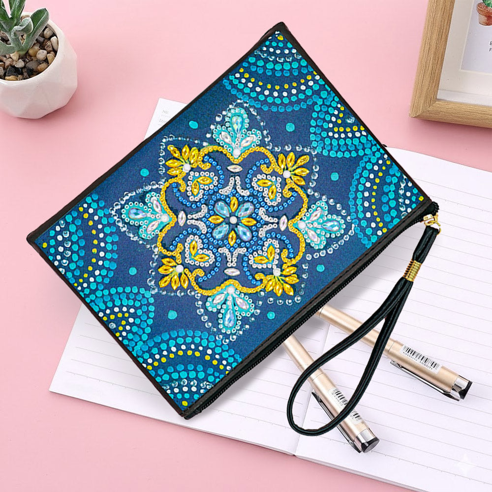 Von Mandalas inspiriert Diamond Painting Handgelenktasche