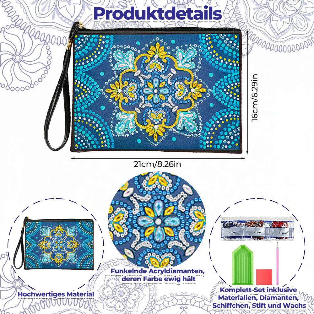Von Mandalas inspiriert Diamond Painting Handgelenktasche