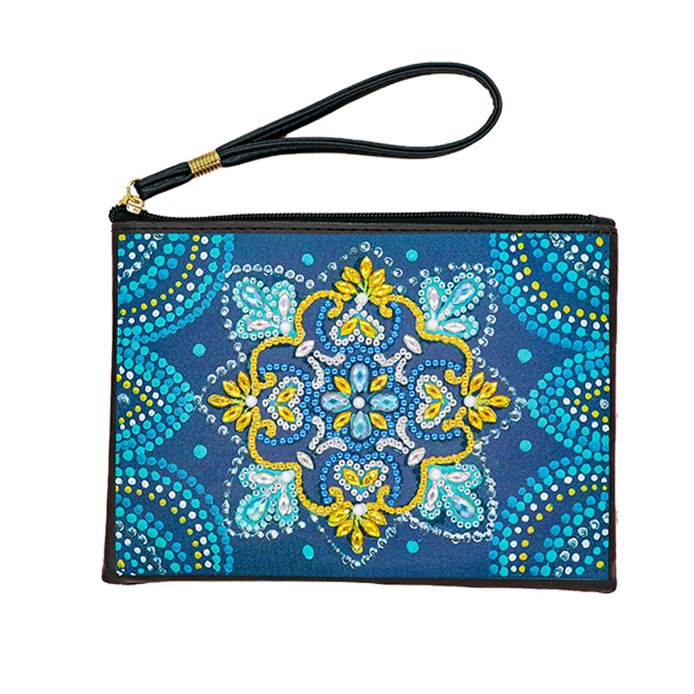 Von Mandalas inspiriert Diamond Painting Handgelenktasche