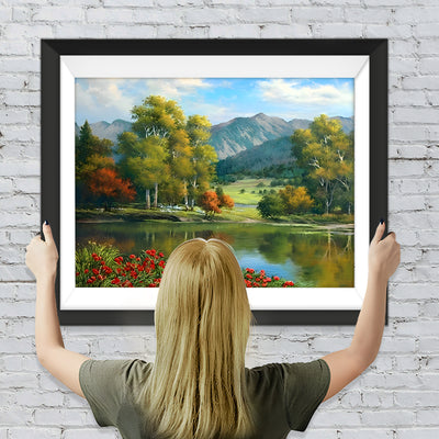 Wald, Berg und See Diamond Painting