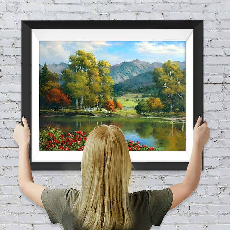 Wald, Berg und See Diamond Painting