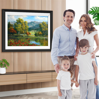 Wald, Berg und See Diamond Painting