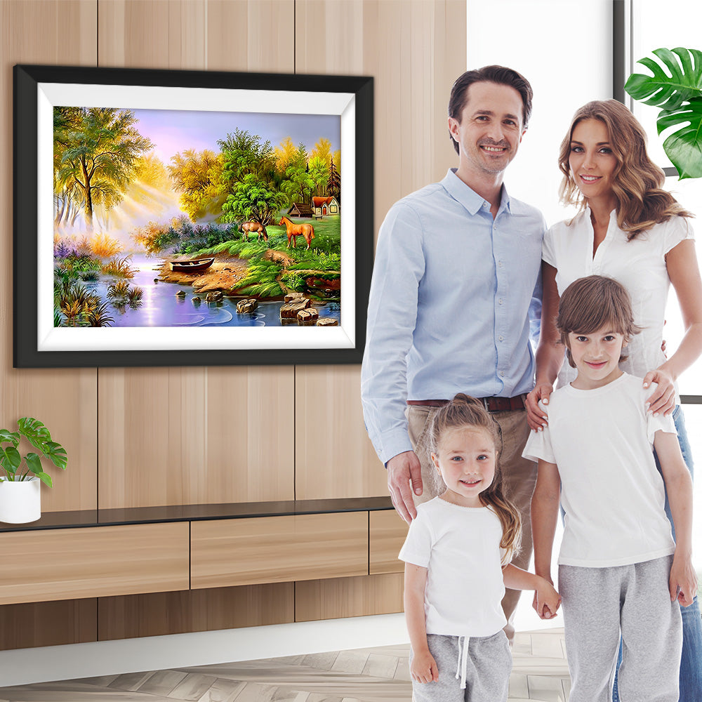 Wald im Frühling Diamond Painting