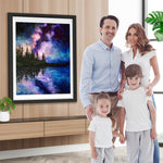 Wald See Sternenhimmel Diamond Painting