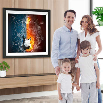 Wasser Feuer Gitarre Diamond Painting