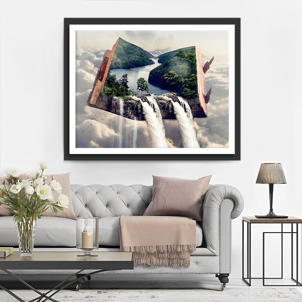 Wasserfall aus dem Buch Diamond Painting