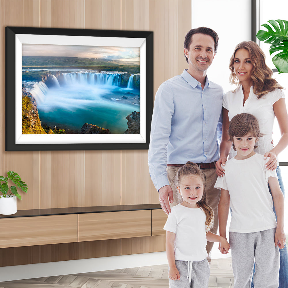 Wasserfall im Meer Diamond Painting