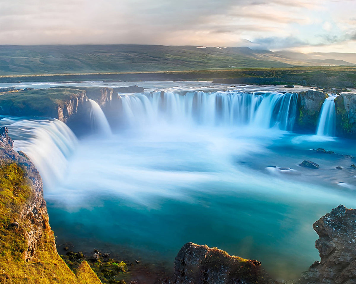 Wasserfall im Meer Diamond Painting