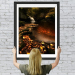 Wasserfall in den Bergen im Herbst Diamond Painting