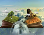 Wasserfall und Berg aus dem Buch Diamond Painting