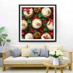 Weihnachten Cupcakes Diamond Painting