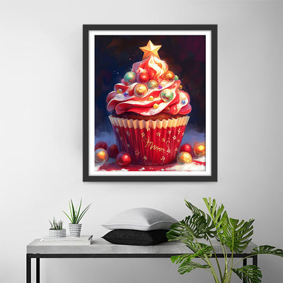 Weihnachten Cupcakes Diamond Painting