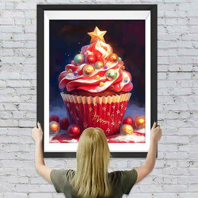 Weihnachten Cupcakes Diamond Painting