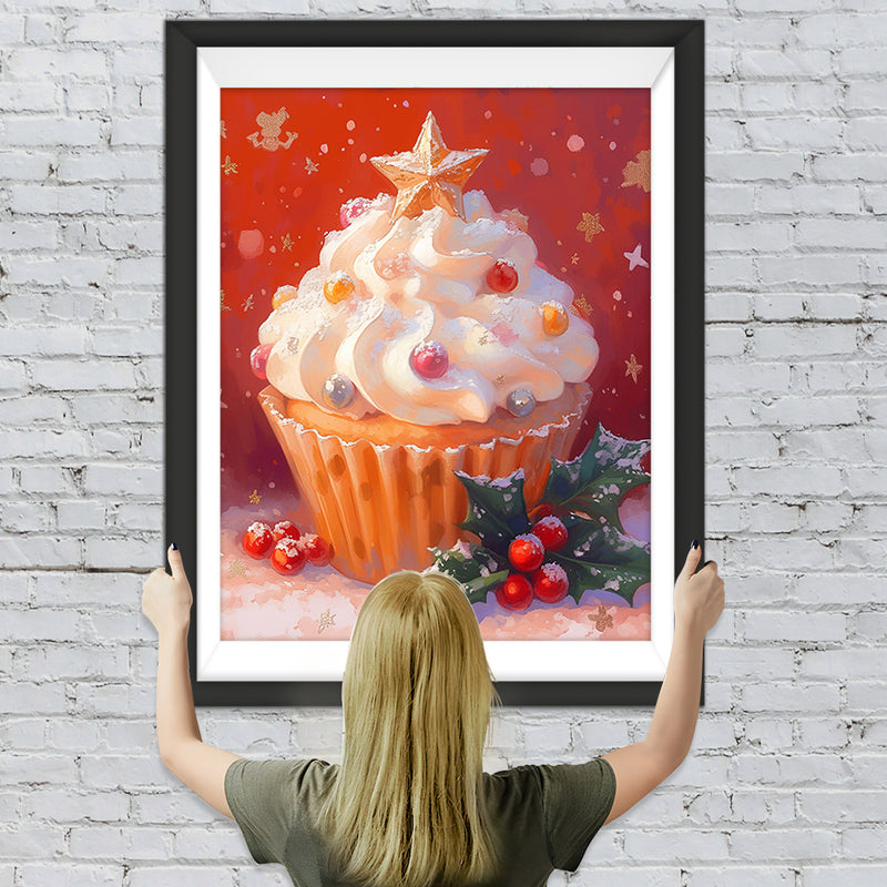 Weihnachten Cupcakes Diamond Painting