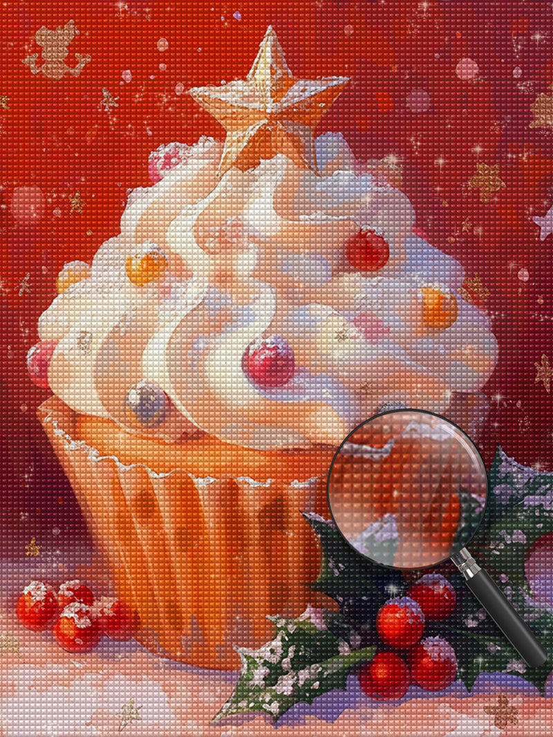 Weihnachten Cupcakes Diamond Painting