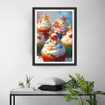 Weihnachten Cupcakes Diamond Painting