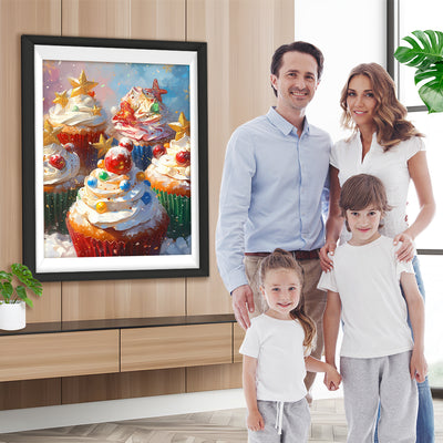 Weihnachten Cupcakes Diamond Painting