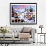 Weihnachten in einer Kleinstadt Diamond Painting