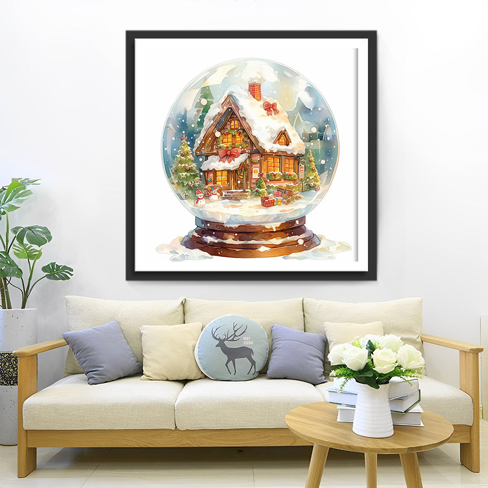 Weihnachten Kristallkugel Diamond Painting