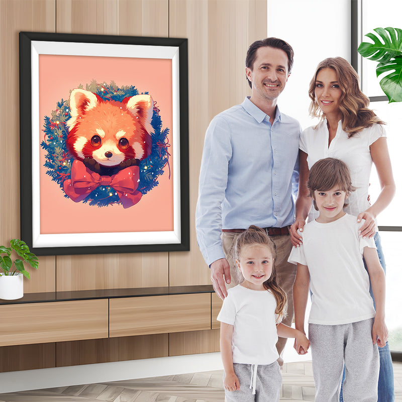 Weihnachten Roter Panda Diamond Painting