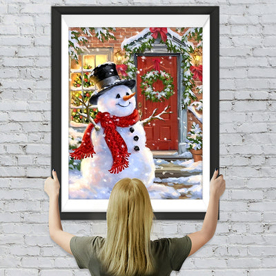 Weihnachten Schneemann Diamond Painting