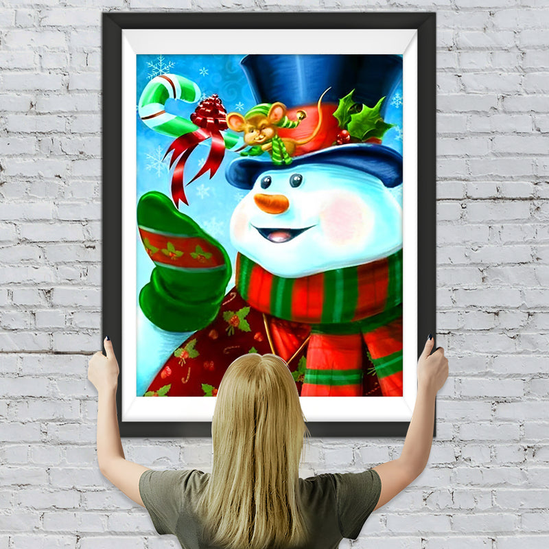 Weihnachten Schneemann Diamond Painting