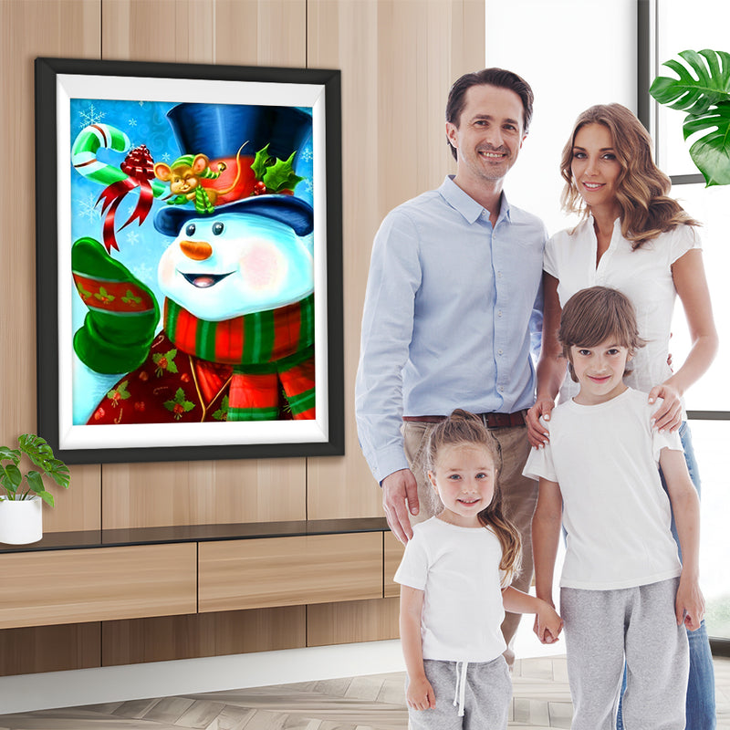 Weihnachten Schneemann Diamond Painting