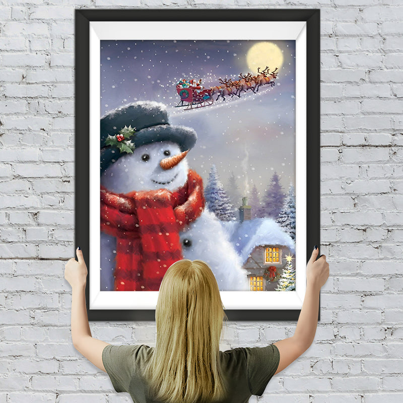 Weihnachten Schneemann Diamond Painting