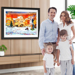 Weihnachten Sonnenuntergang Diamond Painting