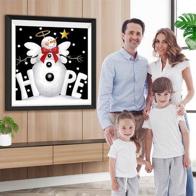 Weihnachtlicher Schneemann Diamond Painting